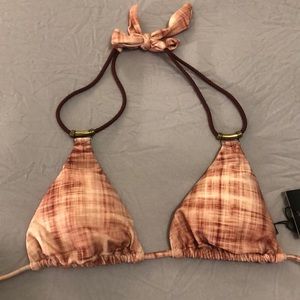 Vix Rustic Thai Triangle Bikini Top Small